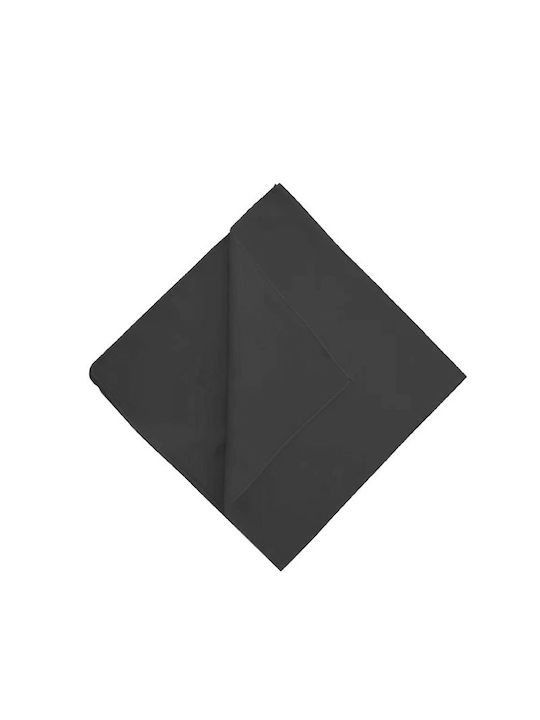 Μαντήλι Μονόχρωμο Τετράγωνο Διαστάσεις 55x55cm Μαύρο