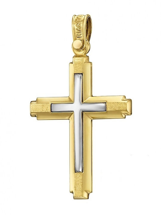 Triantos Gold Cross 14K Two-tone