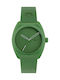 adidas Project Three Women's Watch with Green Rubber Strap
