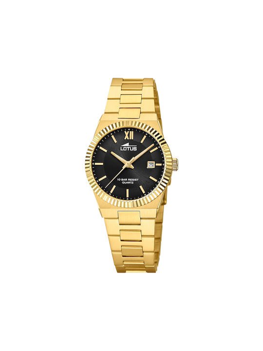 Lotus Watches Ρολόι με Χρυσό Μεταλλικό Μπρασελέ