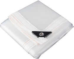 Waterproof Tarpaulin 4x3m. White