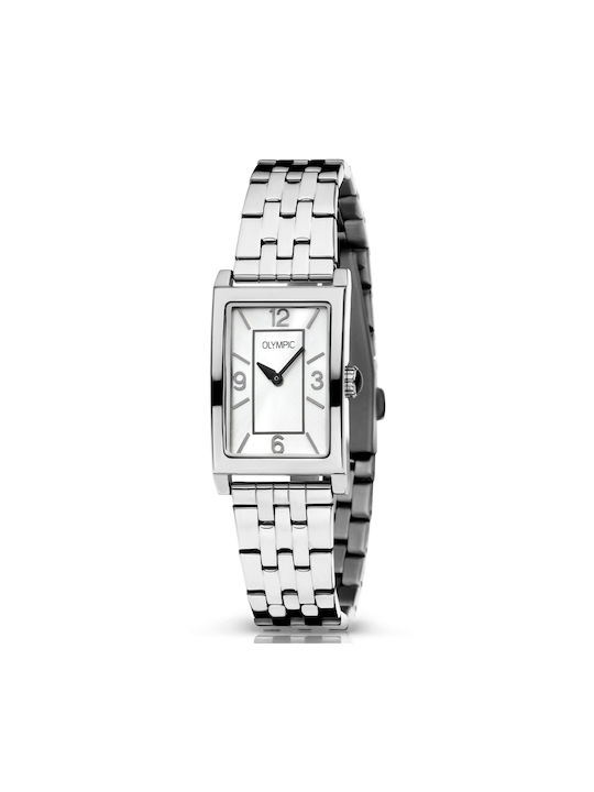 Olympic Stores Watch with Silver Metal Bracelet