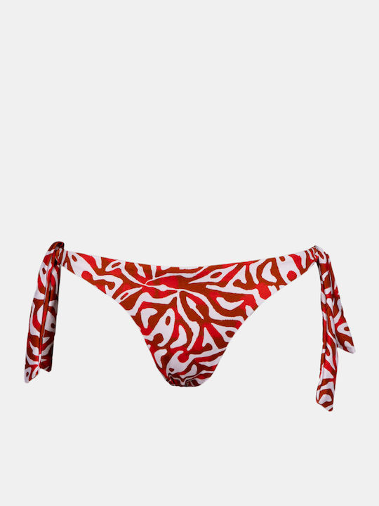 Rock Club Corals Print Bikini Brasilien mit Schnürchen Corals