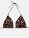 Damen Bademode Triangle Rock Club Animal Print Top Bikini Plus Size Lycra Bademode