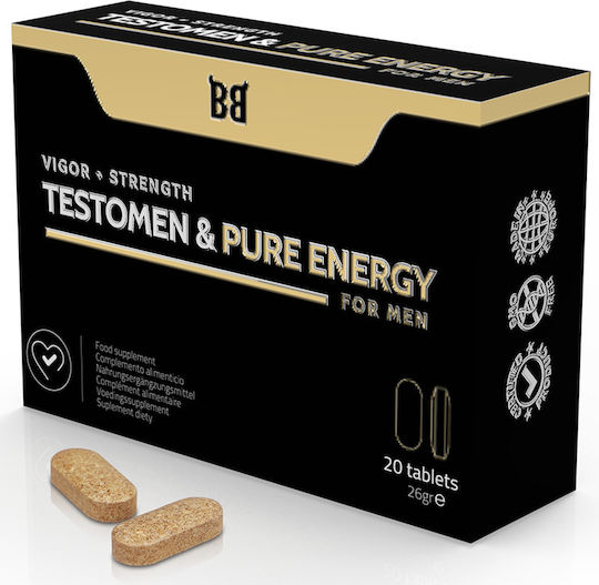 Blackbull By Spartan Testomen & Pure Energy Vigor + Strength Men 20 Tablets