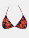 Γυναικείο Μαγιό Τρίγωνο Rock Club Orchid Print Τοπ Bikini Regular Fit Lycra
