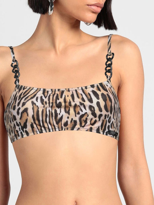 Moschino Bikini Sport-BH Braun