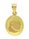 Anhänger Zodiac Gold Zodiac 14k Aquarius Double Faced Virgin Mary
