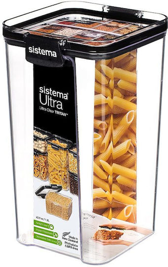 Sistema Lebensmittelgläser & Behälter Allgemeine Verwendung mit Deckel Glas Transparent 1300ml 1 Stück