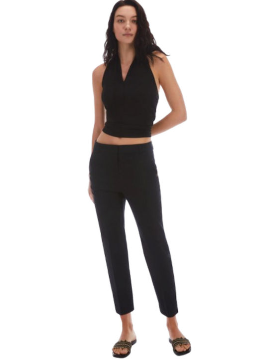 Pennyblack Women's Cotton Trousers in Slim Fit Black