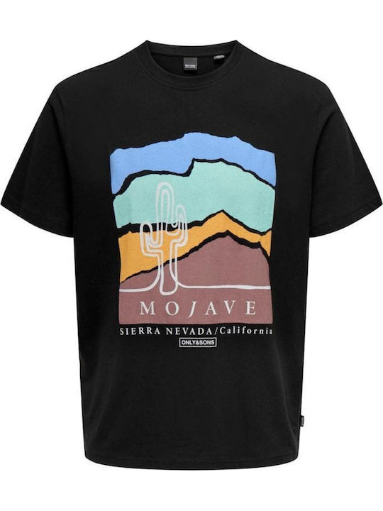 Only & Sons T-shirt Μαύρο