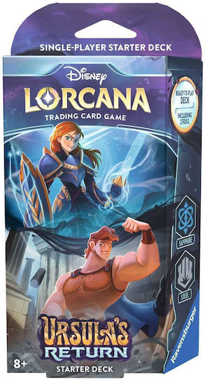 Disney Lorcana Tcg Ursula's Return Starter Deck Sapphire & Steel