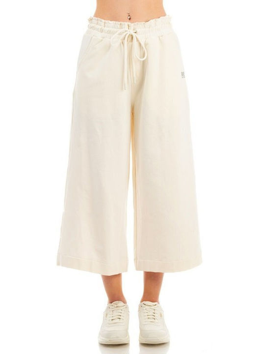 Be:Nation Women's Fabric Trousers White