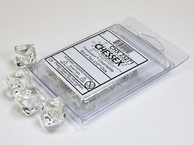 Chessex D10 Clear Dice