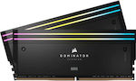 Corsair Dominator Titanium RGB 96GB DDR5 RAM with 2 Modules (2x48GB) and 6400 Speed for Desktop