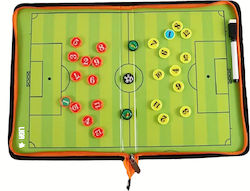 Football Tactic Board 42cm*38cm Zipper Soccer Tactic Board Folder Zipper Ligasport