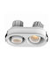 Ceiling Light Spot Recessed S175 17,1x9,1x9,1cm 2xled 1440lm 10w 3000k White