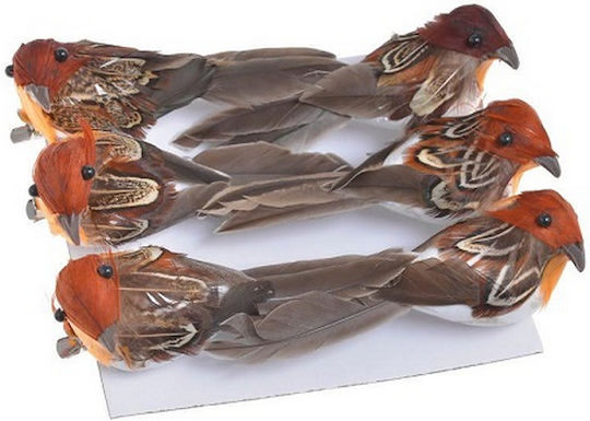 Decorative Animal for DIY Crafts Red 6pcs