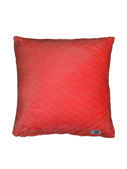 Madi Sofa-Kissen Strokes Red 45x45cm.