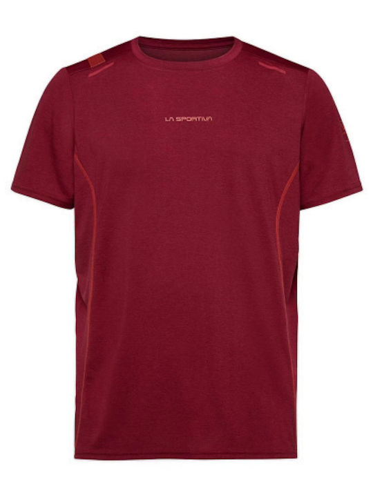 La Sportiva Tracer Ανδρικό Αθλητικό T-shirt Κοντομάνικο Sangria