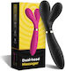 Double Vibrator Massager Stimulator 9 Modes 19cm