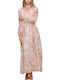 Maxi Damenkleid Für Hochzeit - Taufe Rosa