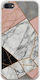 The Marble Collection - Modern Back Cover Silicone 1.5mm Multicolour (iPhone SE 2020)