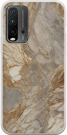 The Marble Collection - Natural Umschlag Rückseite Silikon 1.5mm Mehrfarbig (Redmi 9T)