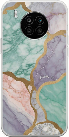 The Marble Collection - Pastel Umschlag Rückseite Silikon 1.5mm Mehrfarbig (Honor 50 Lite)