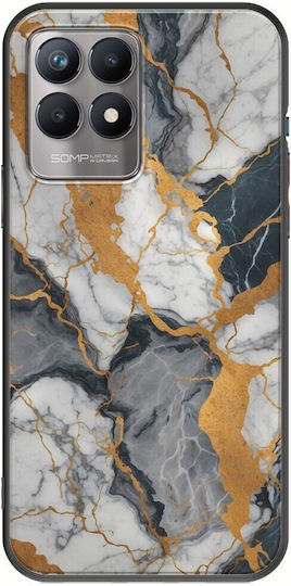 The Marble Collection - Artistic Back Cover Silicone 1.5mm Multicolour (Realme 8i)