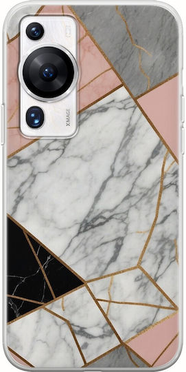 The Marble Collection - Modern Back Cover Silicone 1.5mm Multicolour (Huawei P60)