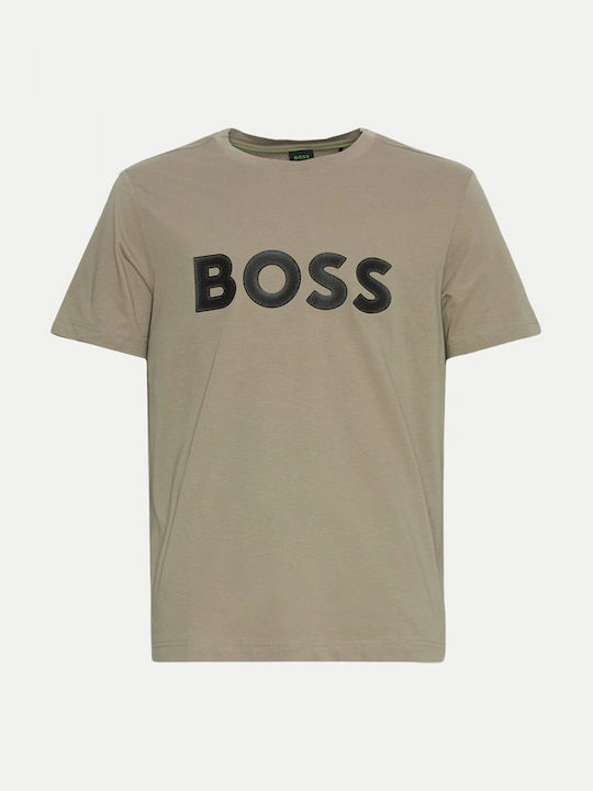 Hugo Boss Athleisure Ανδρικό T-shirt Κοντομάνικο Πουρο Καφε