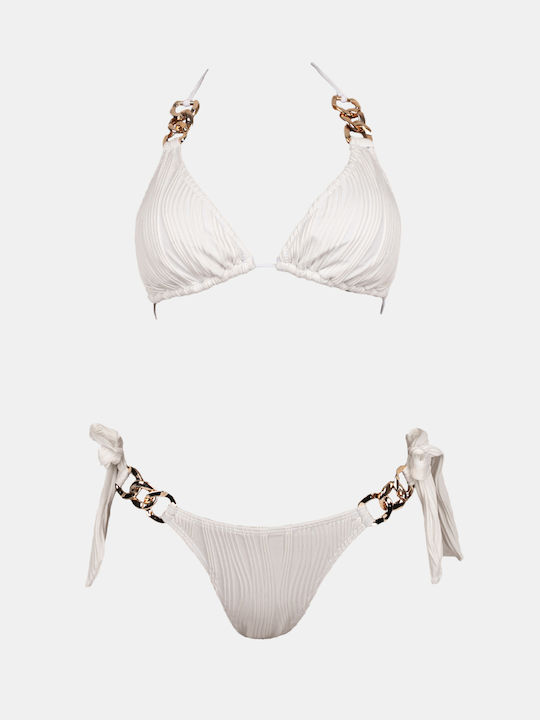 Rock Club Bikini-Set White