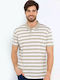 Acorn Polo Short Sleeve Blouse Beige