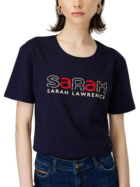 Sarah Lawrence Femeie Tricou Blue Navy