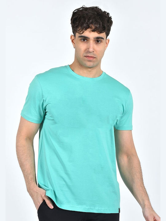 Clever Men's Short Sleeve T-shirt Turquoise