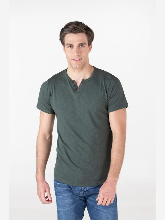 Restart Men's Short Sleeve T-shirt Haki