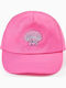 Zippy Kids' Jockey Fabric Hat Pink