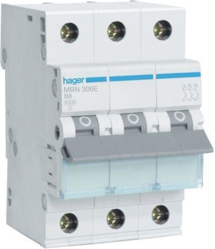 Hager Τριπολικός Διακόπτης Ράγας 400V 10A