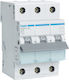 Hager Τριπολικός Διακόπτης Ράγας 400V 16A