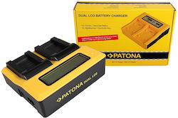 Patona Διπλός Φορτιστής Μπαταρίας Lcd Usb