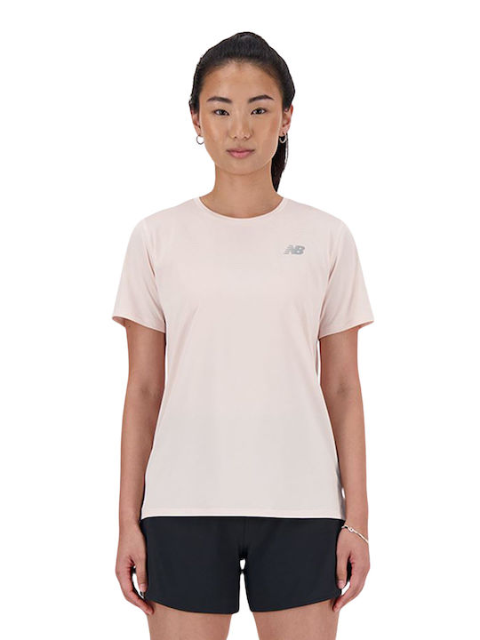 New Balance Essentials Damen Sport T-Shirt Pink