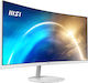 PRO MP341CQWDE Ultrawide VA Curved Gaming Monitor 34" QHD 3440x1440 με Χρόνο Απόκρισης 4ms GTG Λευκό