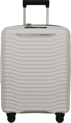 Samsonite Upscape Spinner Cabin Travel Suitcase Cloude White with 4 Wheels Height 55cm.