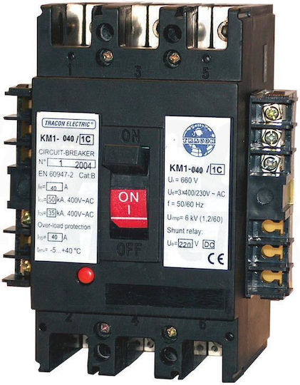 Tracon Electric Διακόπτης Ράγας 400V 63A