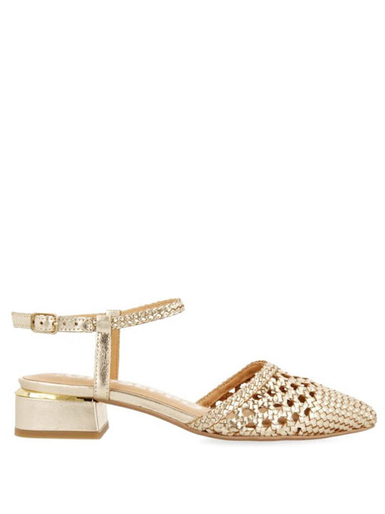 Gioseppo Leder Pumps Goldene