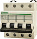 Tracon Electric Τετραπολικός Διακόπτης Ράγας 400V 25A