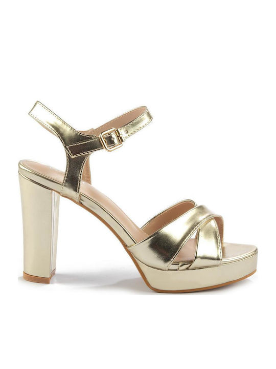 Fshoes Sandalen Gold