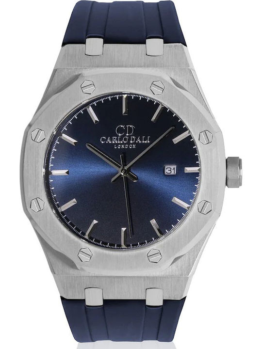 Carlo Dali Watch Battery with Rubber Strap
