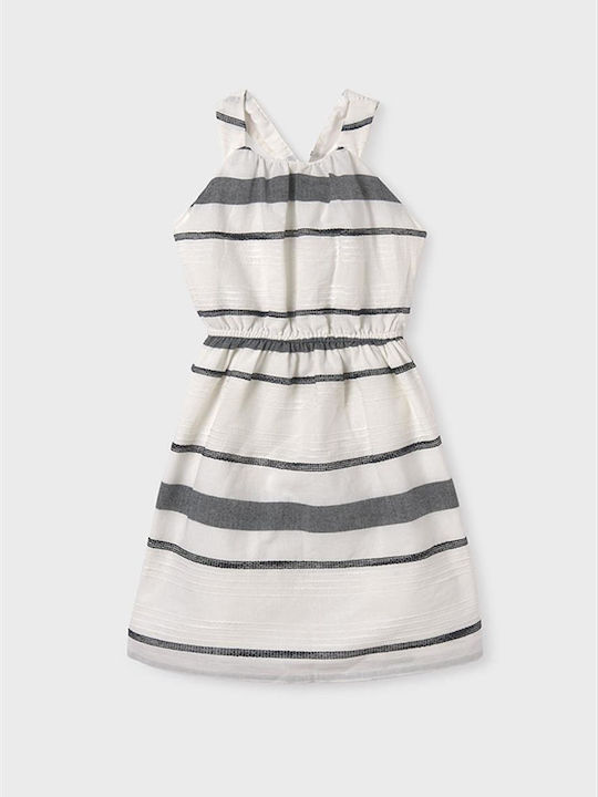 Mayoral Kids Dress Striped black